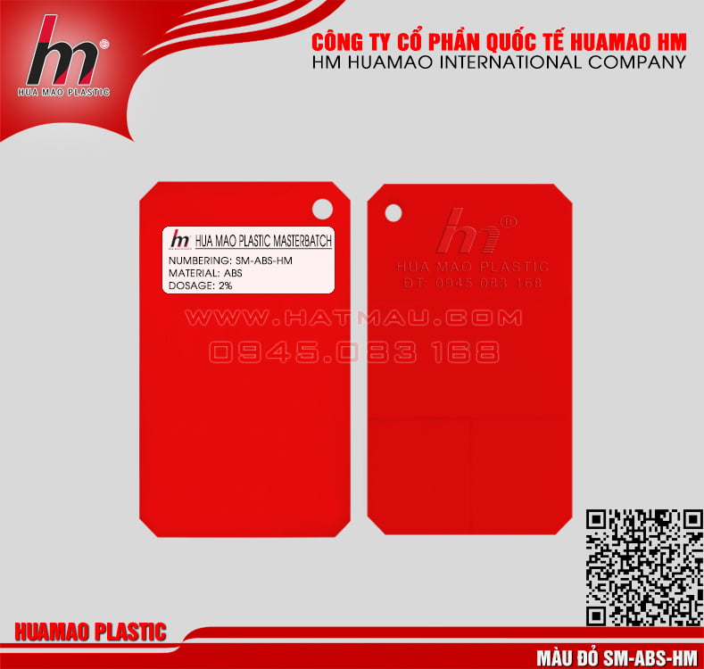 Hạt nhựa màu đỏ ABS Hạt nhựa màu đỏ ABS