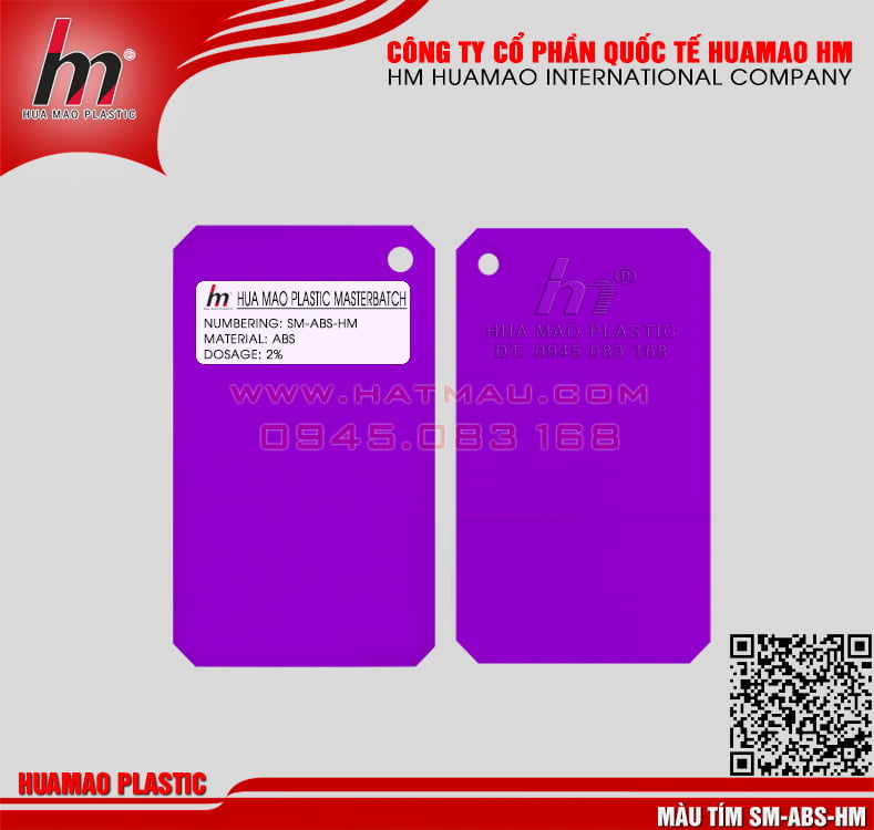 Hạt nhựa màu tím ABS Hạt nhựa màu tím ABS