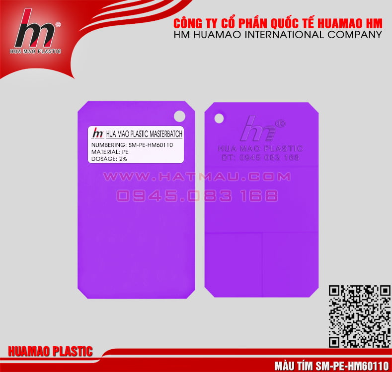 Hạt nhựa màu tím PE Hạt nhựa màu tím PE