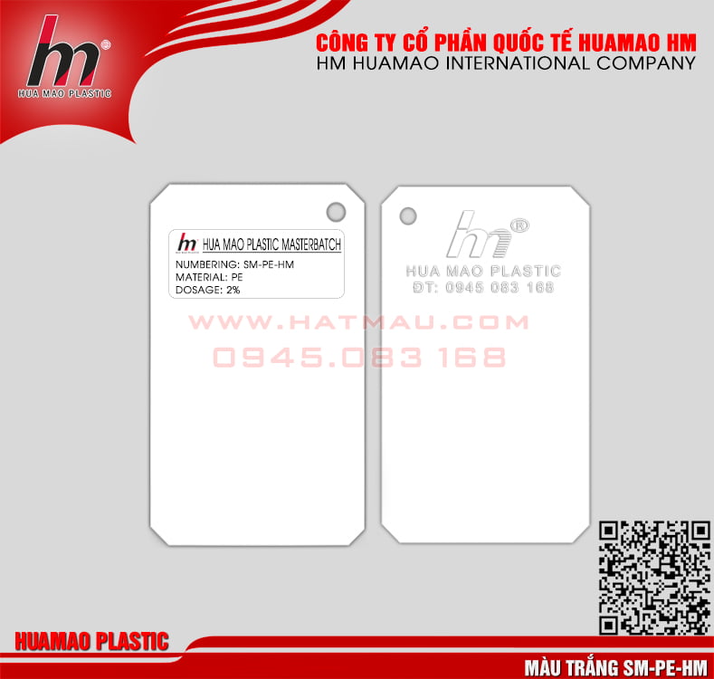 Hạt nhựa màu trắng PP Hạt nhựa màu trắng PP